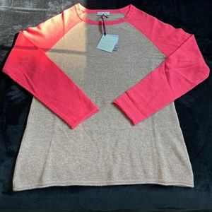 NWT Garnet Hill Cashmere Sweater Sz M